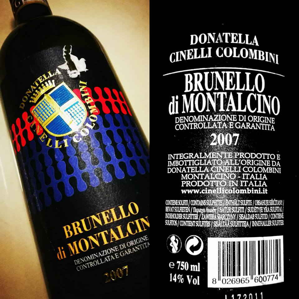 BOOOOM! #brunellodimontalcino @donatellacinellicolombini 2007, veramente eccezionale, un vino molto elegante, ricco di profumi, morbido e persistente. Per fortuna abbiamo un'altra bottiglia che apriremo tra 10/15 anni.